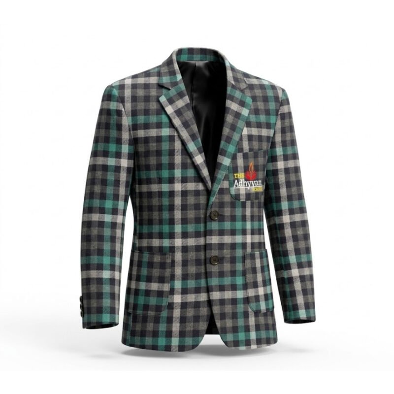 Unisex Checkered Blazer